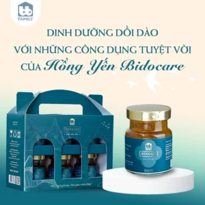 Combo 3 set hồng yến chưng sẵn Bidocare BB ECO, 30% hồng yến tươi